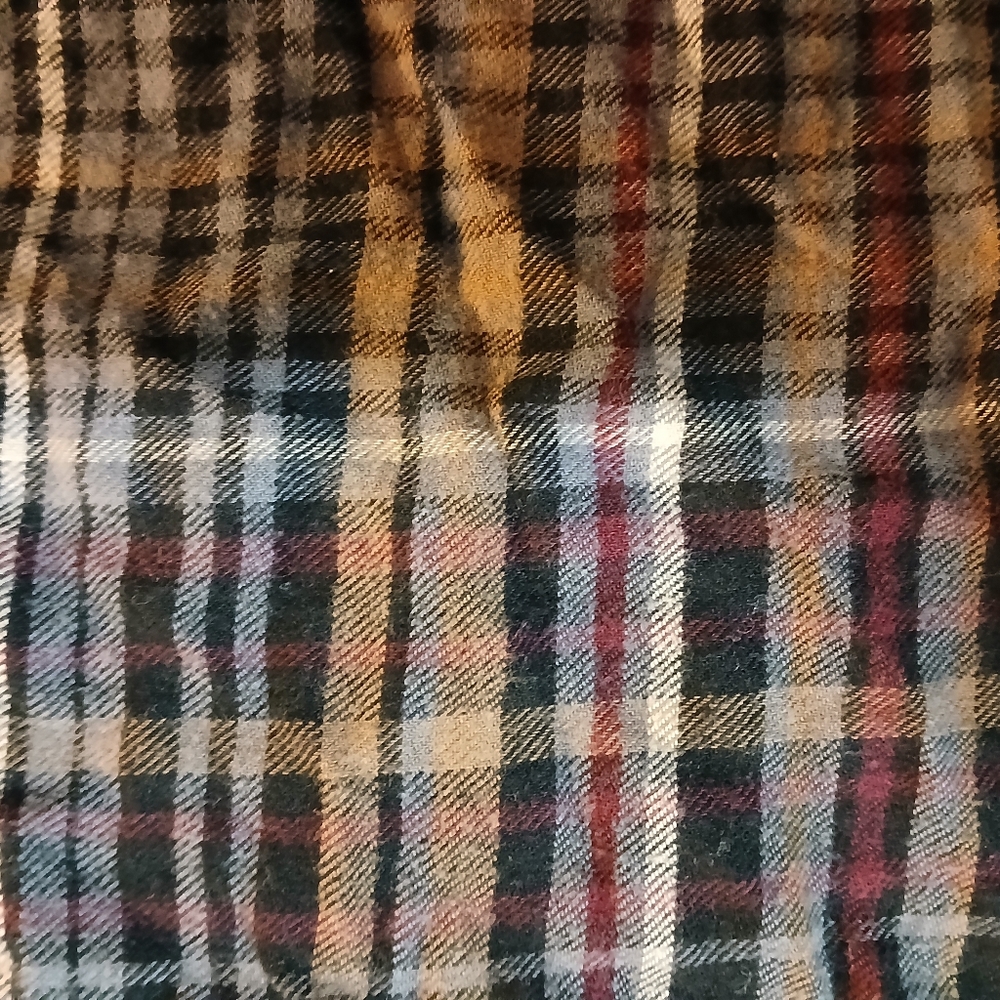 Maurices Woman Casual Plaid Buttondown Shirt - Black, Brown, Burgady XL - Picture 10 of 16